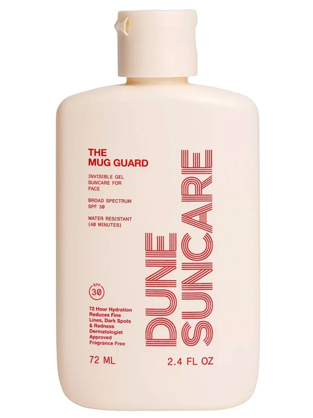 Dune Suncare The Mug Guard Invisible Gel Suncare For Face SPF 30 2.4oz